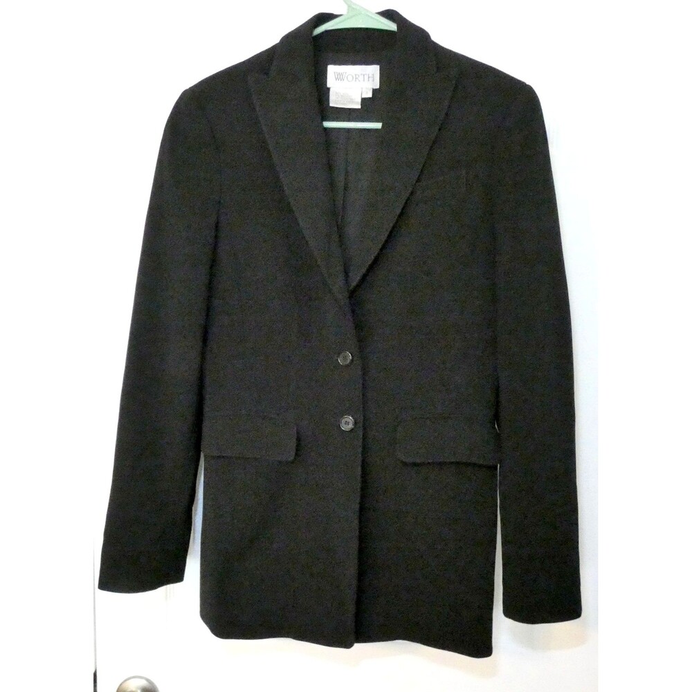 Worth New York Womens Wool Jacket Coat Blazer Lined Size 4